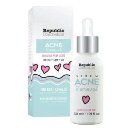 Republic Cosmetics suero antiacné 30 ml, reduce brotes y matifica piel grasa