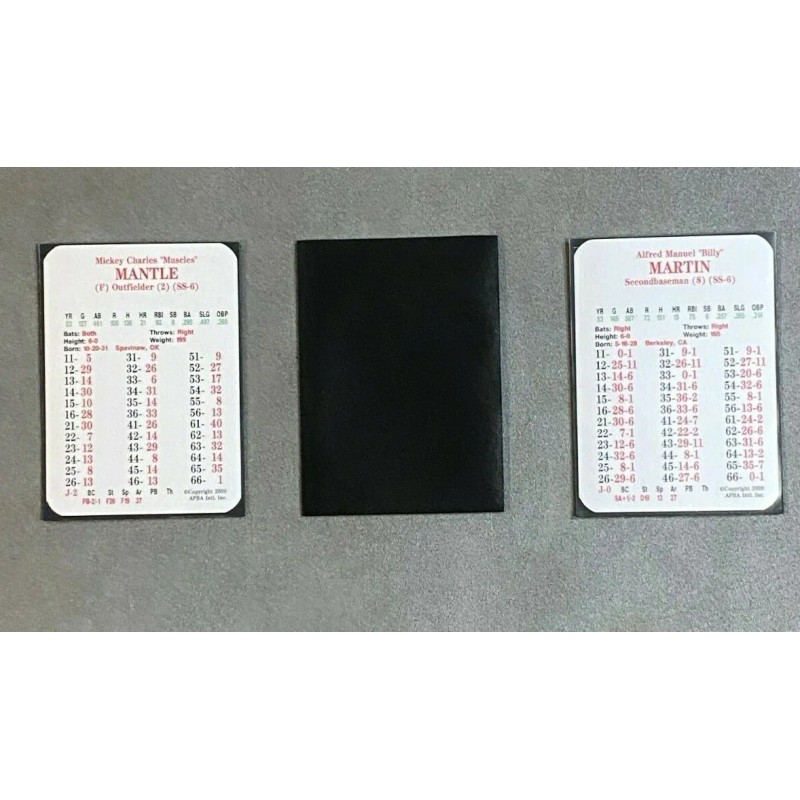 Unbranded 50 APBA Baseball Game Protective Premium Card Sleeves