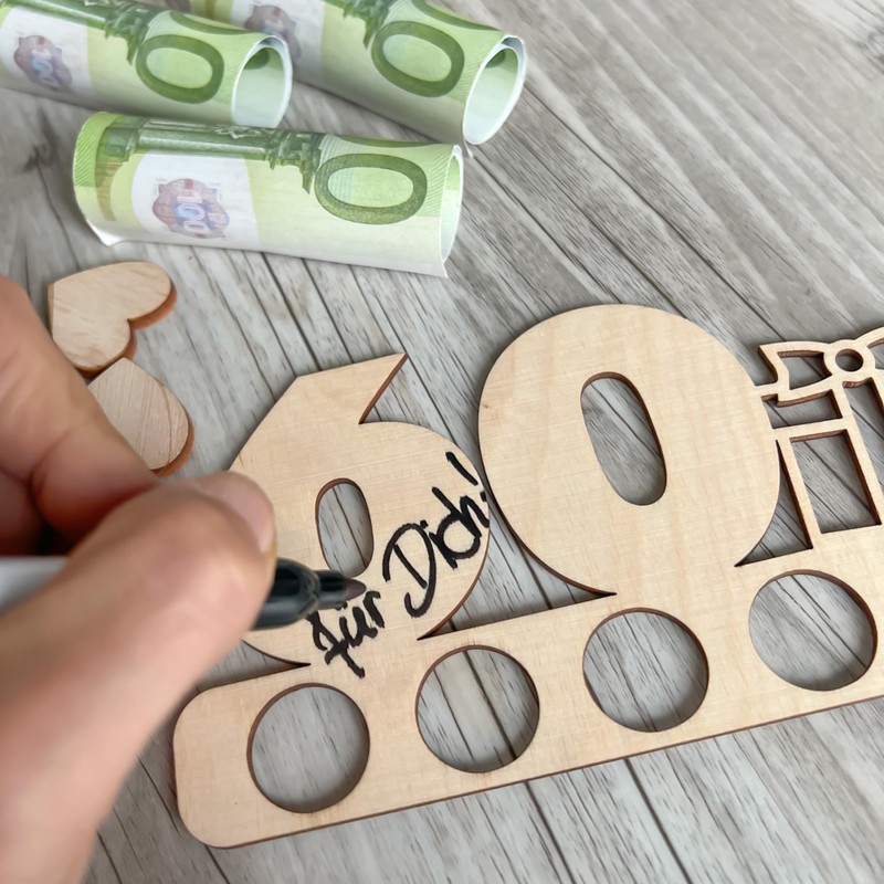 Spruchreif, Wedding Money Gift, Wooden Gifts Mr & Mrs