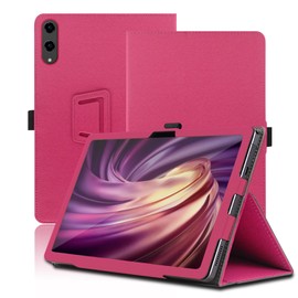 Hülle für DOOGEE Tab E3 Pro 13 Zoll, DOOGEE Tab E3 Pro Tablet Schutzhülle, Klappständer Schutzhülle mit Stifthalter und Handschlaufe, Umfassender Schutz. (Rot)