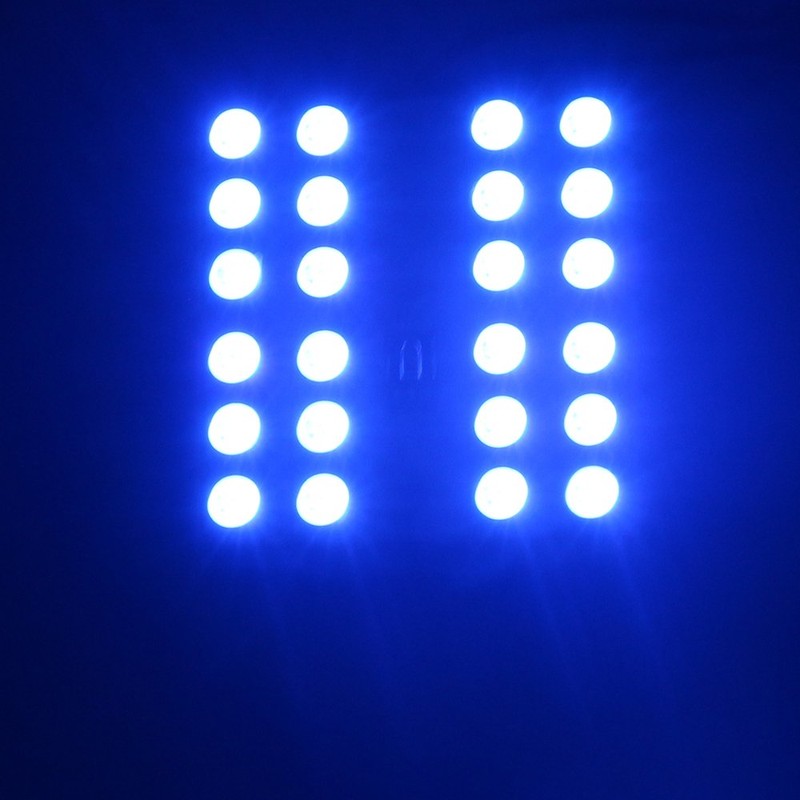 YM E-Bright 1-Set(2PCS) RGB 5050 24SMD LED Panel Dome Light