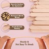 300 Pcs 3.6-Inch-Long Popsicle Wooden Sticks, Natural Birch Wood