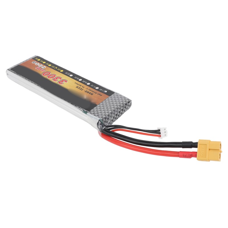 7.4V 3300mAh 25C XT60 RC Lithium Battery for 1/8 1/10