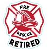 Fire and Rescue Vinyl Decal - Retired Bumper Sticker -