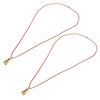 2Pcs Buddhist Pendant Vairocana Stupa Shaped Buddhism Necklace Clothing Bag