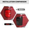 RT-TCZ Smoked Black Tail Light Lamp Cover Guard Trim Decoration