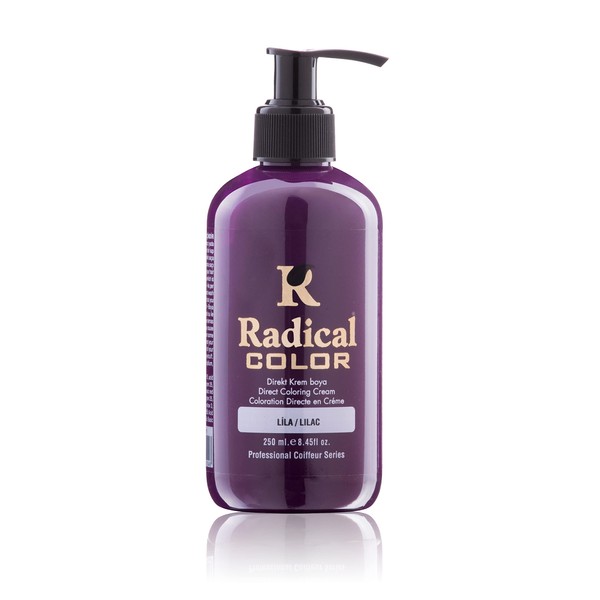 Radical Direct Coloring Hair Cream & Semi Permanent Hair Dye 250 ml (Purple)