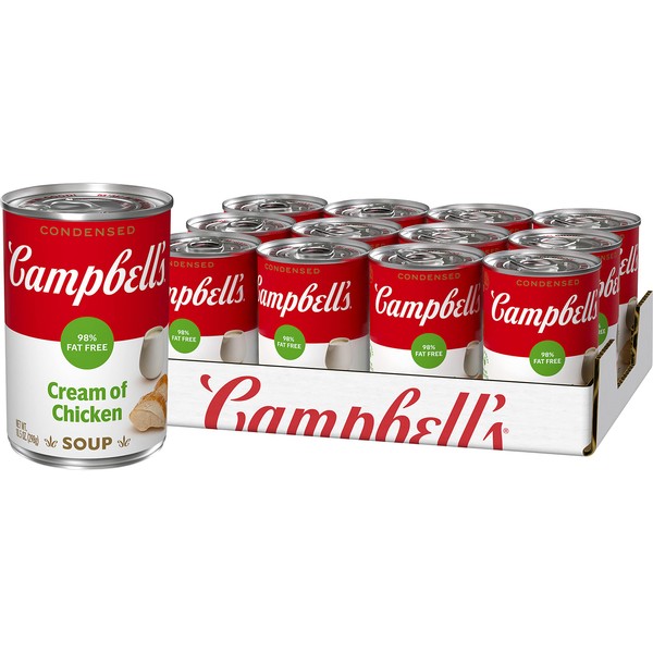 Campbell's Condensed 98% Fat Free Cream of Chicken Soup, 10.5