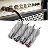 4Pcs RCA Sound Plug Chrome Plated Welding Phono RCA Male