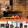 VODA 6 Blades Wood Stove Fan Heat Powered Fans with