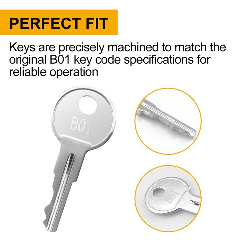 INTHVKIL B01 Keys(2 pcs) for Husky Tool Box & Hudson