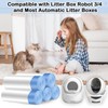 100 Count Litter Box Robot 4 and 3 Waste Bags,