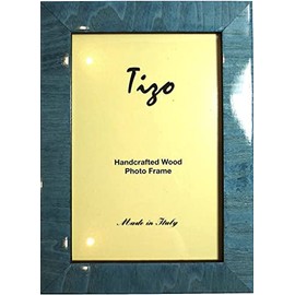 Tizo 5" X 7" Turquoise Wooden Frame, Made in Italy