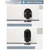 SORWDUERM 1 Pack Black Door Stopper Magnetic Door Cathc Matte