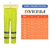 AYKRM Large Safety Yellow rain Pants