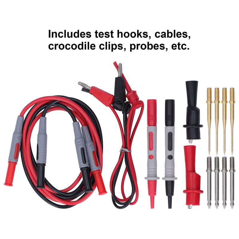 Multimeter Test Leads, Connecting Lines, Testing Electronic Hooks, Alligator Clips,