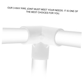 Uonlytech 10 Piezas codo de tubería de agua conector de tubería para cobertizo de invernadero conectores de pvc Accesorios de fontanería para muebles. Codo en T de PVC 1/2 accesorios de pvc