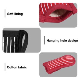 Handle Cover for Pans, Pack of 4, Heat Resistant Insulated Pot Handle Cover, Non-Slip Handle Holder for Cooking Utensils in the Kitchen at Home, 3 x 5.9 Inches