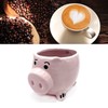 Cute Pig Ceramic Cup Pink Comfortable Grasp Smooth Mouth Lovely