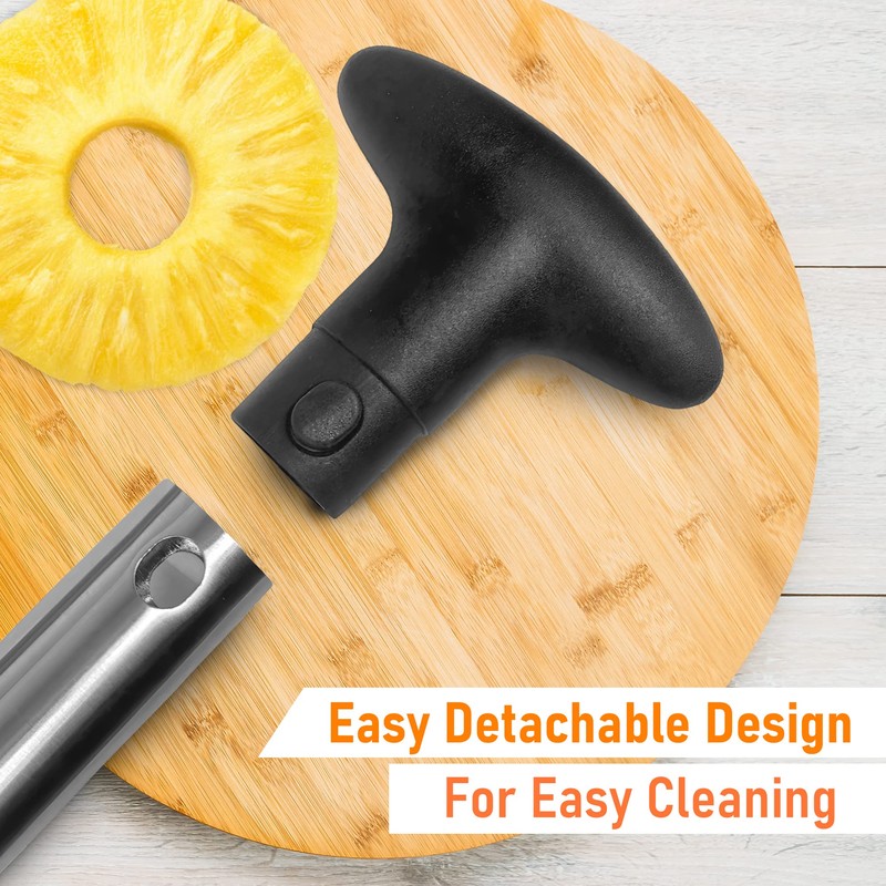 Cheer Collection Pineapple Corer And Slicer Tool, Stainless Steel Pineapple