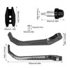 Motorcycle Handlebar Guard Carbon Fiber Style Aluminium Alloy Universal 22mm/0.87inBlack