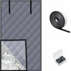 Aprllolg Winter Insulated Window Cover,3 Layer 63 x 39 Inch