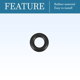 QUARKZMAN 17 mm x 10 mm x 3.5 mm Nitrile Rubber O-Rings x 20 Pieces Round Sealing Disc for Tap Plumber Repair Seal Connection [Black]