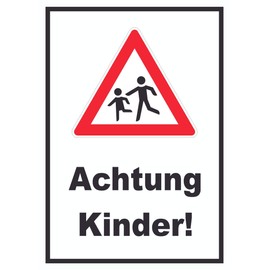 HB-Druck Achtung Kinder Sign A5 (148 x 210 mm)