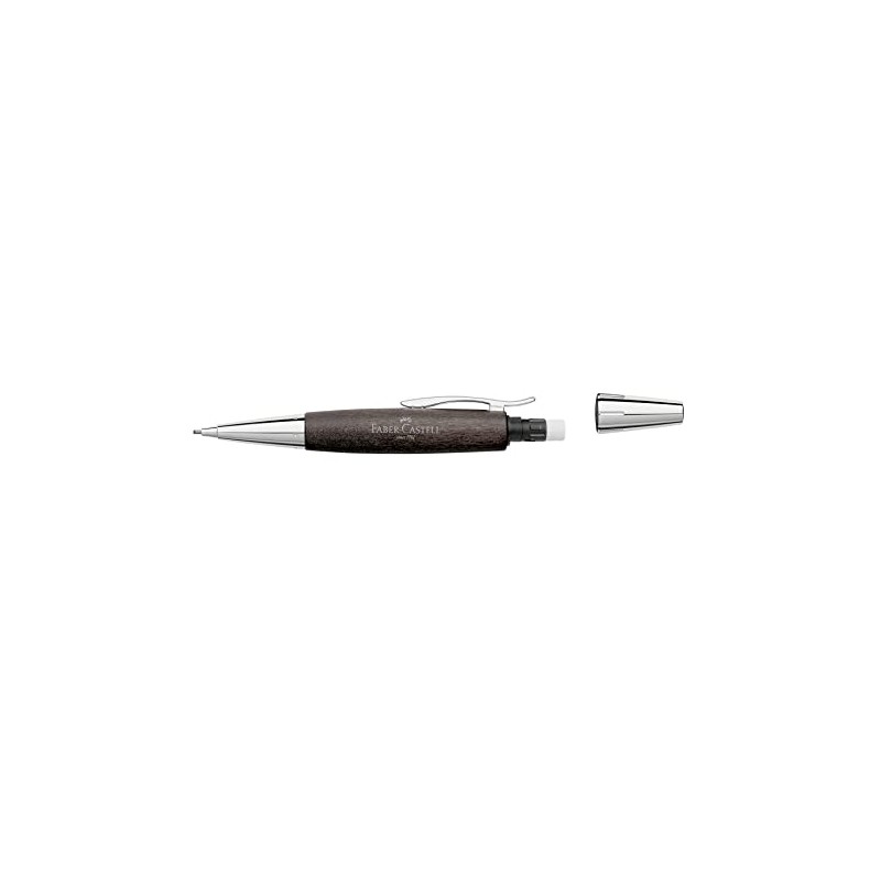 FABER CASTELL E-MOTION PENCIL CHROME/WOOD BLACK