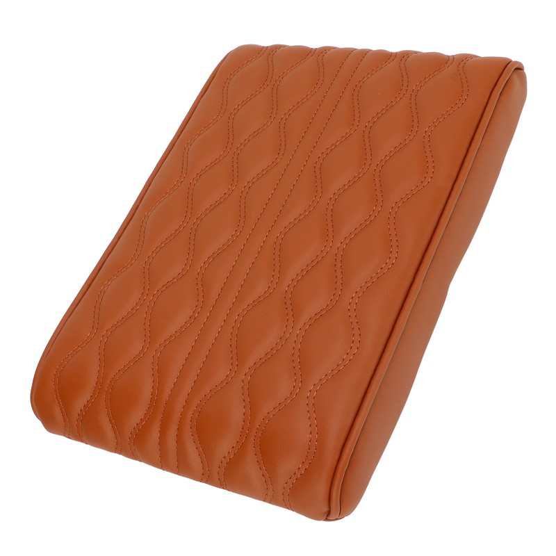 Center Console Armrest Cover Pad Universal PU Leather Waterproof Elastic