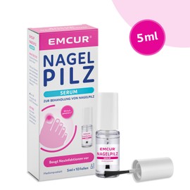 Emcur® Serum with Treatment Plan with 10 Nail Files Toenails Fingernails as a Bottle with Applicator 5 ml Enough for up to 3 Months