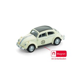 Model Car with Magnet for Fridge and Pin Board - Iconic Car - VW Beetle Rally
