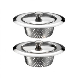 HAKUKU Coladores para Fregadero de Cocina, 2 Coladores De Drenaje Malla De Borde Ancho Filtro, Drenaje para Fregadero de Acero Inoxidable, Mejorado más Seguro y Duradero, Adecuado para Cocina (11cm)