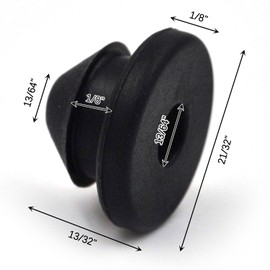 300 Pack Cable Rubber Grommets, Fit 1/8" 5/32" 3/16" Cables for Metal Posts, Protective Sleeves for Outdoor Indoor Railing