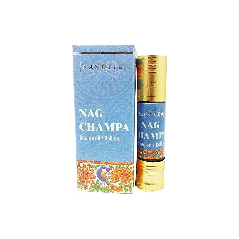 Nag Champa - Nandita Incense Oil/Roll On - 1/4 Ounce