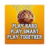 Makoroni - PLAY HARD PLAY SMART PLAY TOGETHER Basketball Ceramic