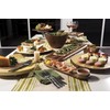Lipper International Acacia Narrow Serving Tray for Sushi or Cheese,