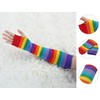 sourcing map Women's Arm Warmers Winter Knitted Cold Elbow Long