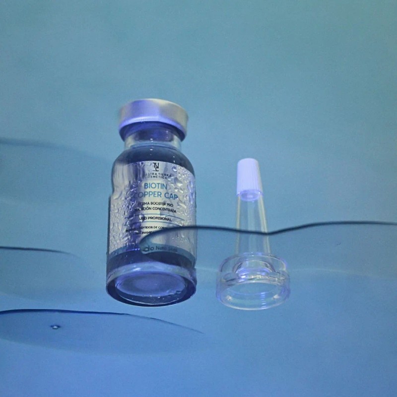 Vial Crecimiento Del Cabello Biotina Y Péptidos De Cobre