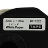 vhbw 2 x Label Roll with Holder 62 mm x
