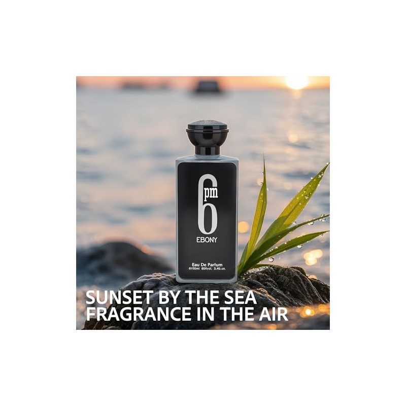AFLUXE Men’s Cologne 6PM Ebony Original Natural Spray Eau De