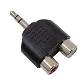 Convert 3.5mm Stereo Plug to RCA Jack Plug Adapter
