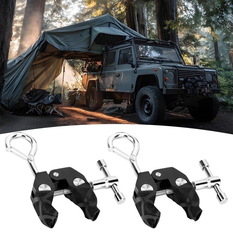 Car Side Awning Clamp Grip, Awning Mounting Rod Fixing Clip