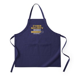 CafePress Hacking Cybersecurity Degree Loading Hacker Kitchen Apron with Pockets, Grilling Apron, Baking Apron