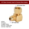 Stanbroil 90° Elbow Connector Replacement for Olympian Low Pressure Gas