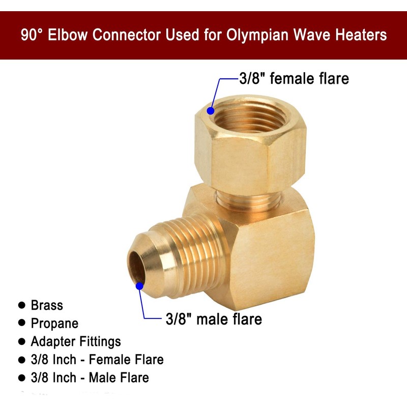 Stanbroil 90° Elbow Connector Replacement for Olympian Low Pressure Gas