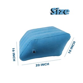 Inflatable Bed Wedge Pillow for Legs, Post-Surgery Swelling Foot, Knee, Ankle Elevation Stool for Bedridden Elderly