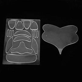 Parches de Silicona para Arrugas, 17Pcs Parche Facial Antiarrugas Antienvejecimiento para la Elasticidad y Estiramiento de la Piel Rejuvenecidos, Almo