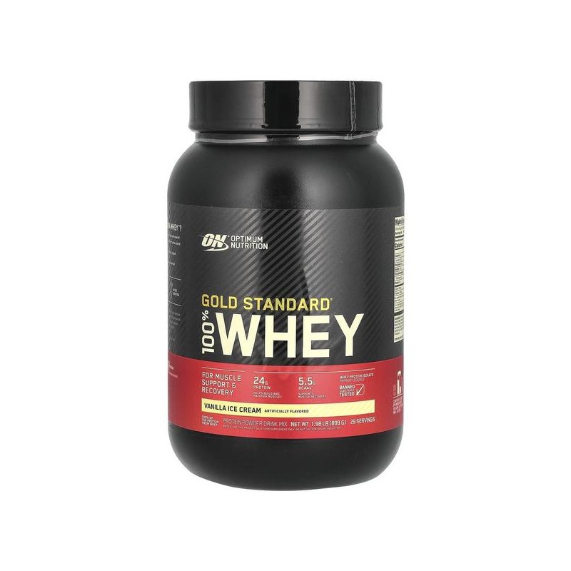 옵티멈 유청 단백질 바닐라 아이스크림 프로틴 파우더 907g Optimum Whey