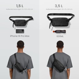 t33 chest pocket, black